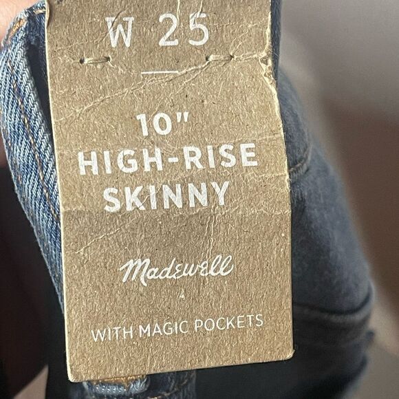 NWTs Madewell 10” High Rise Skinny Jeans w/ Magic Pockets - Picture 9 of 11